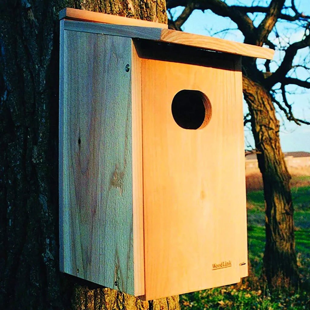 Woodlink Cedar Wood Duck Nesting Box for Wetland Locations, Easy - Open Front, Fully Assembled