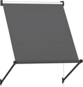 AECOJOY Retractable Awning, 30"x40" Manual Outdoor Awnings for Door Entrance, Sun Shade Canopy