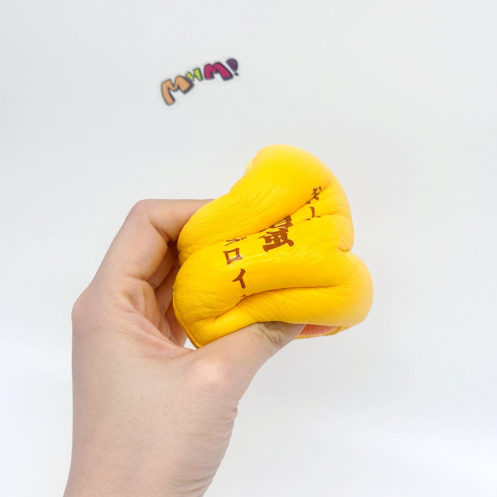🍳 Tamagoyaki Squishy - Yellow & Chocolate Japanese Thick Egg Omelet Slow Rising Stress Relief Toy