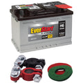 Everstart Platinum AGM Automotive Battery, Group H6 / LN3 / 48 12 Volt, 760 CCA with Top Post Epoxy Coated Battery Terminals
