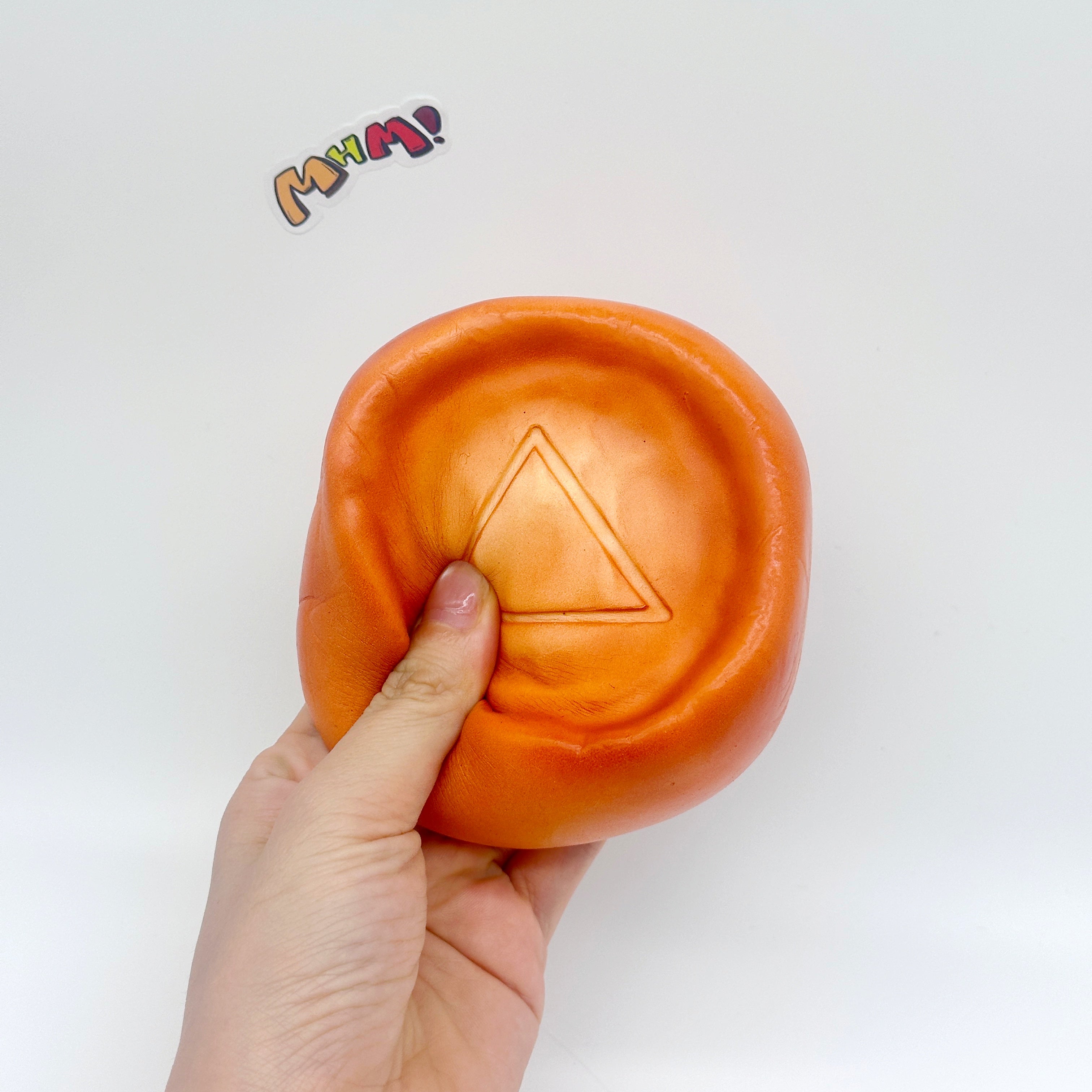 🍯 Caramel Dalgona Candy Squishy | Triangle Pattern Sugar Honeycomb Slow Rising Stress Relief Toy