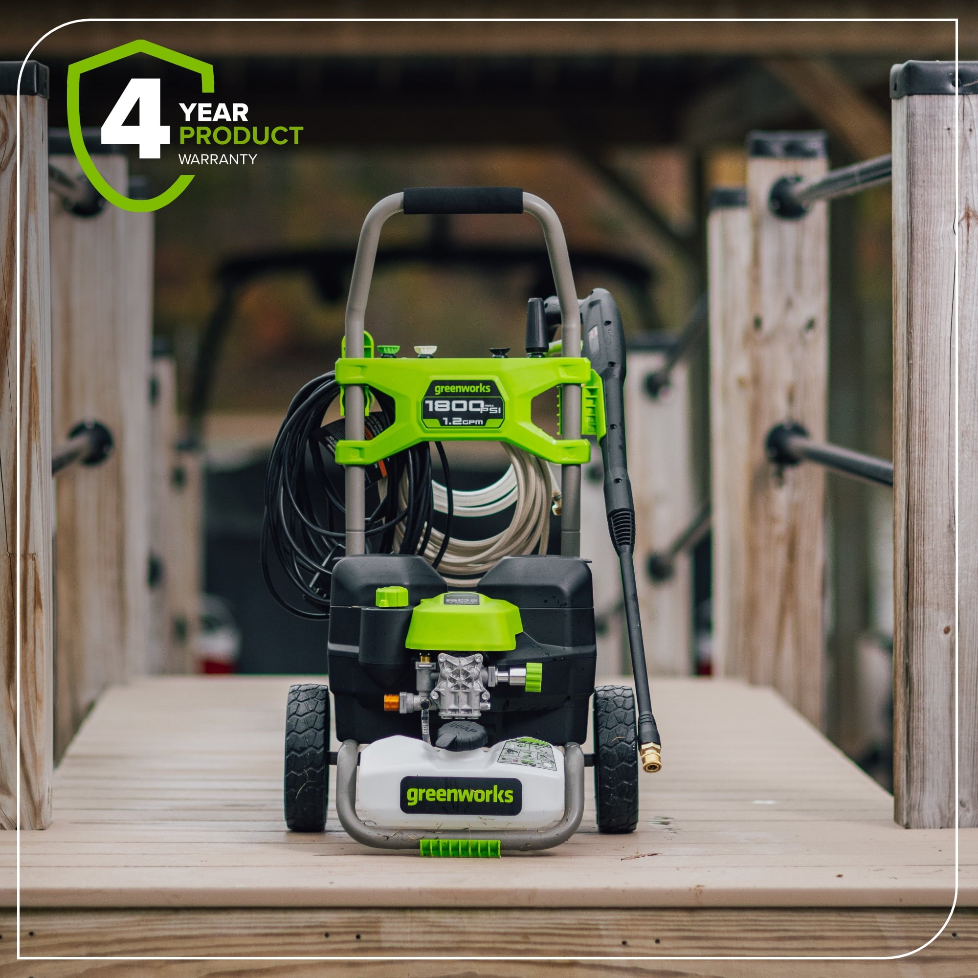 Greenworks Hybrid 60V 1800 PSI at 1.2 GPM Electric Cold Water Pressure Washer 5109402T
