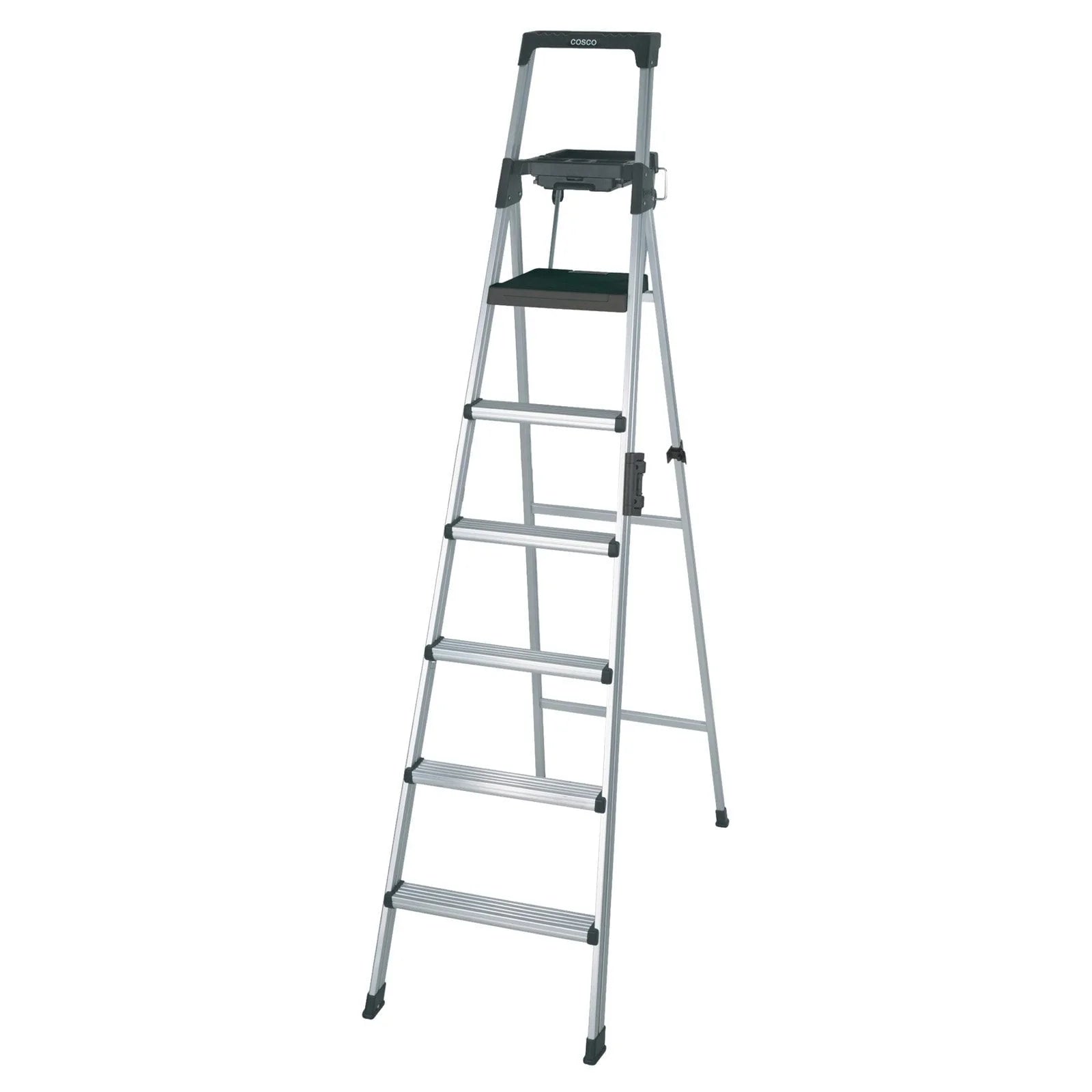 Cosco 8 Ft. Signature Series Aluminum Folding Step Ladder 300 lb. Type IA (12 Ft. Max Reach)