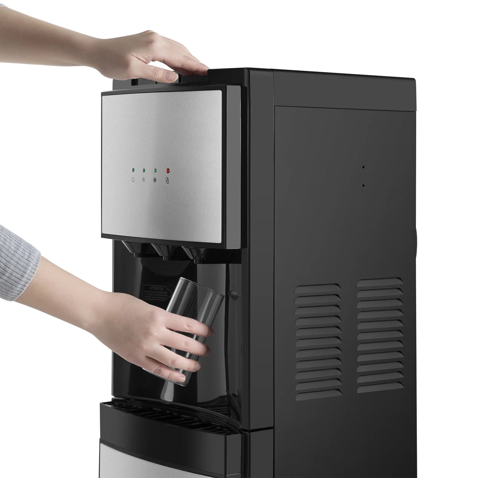 5 Gallon Bottom Loading Water Cooler Dispenser Hot/Cold/Room 3 - Temperature Compressor Cooling with Child Safety Lock
