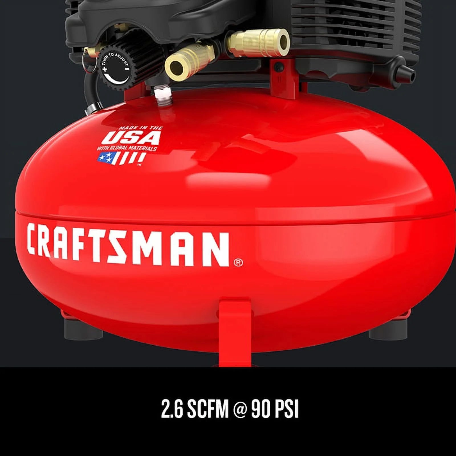 CRAFTSMAN Red 0.8HP 150 PSI 1 - Stage Oil - Free Air Compressor 6 Gal