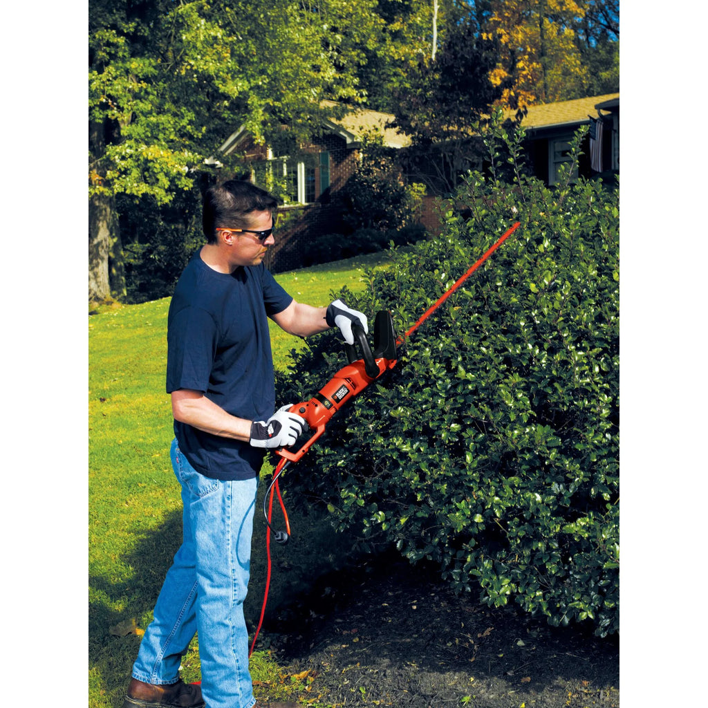 BLACK+DECKER HH2455 3.3 Amp Hedgehog 24" Hedge Trimmer with Rotating Handle