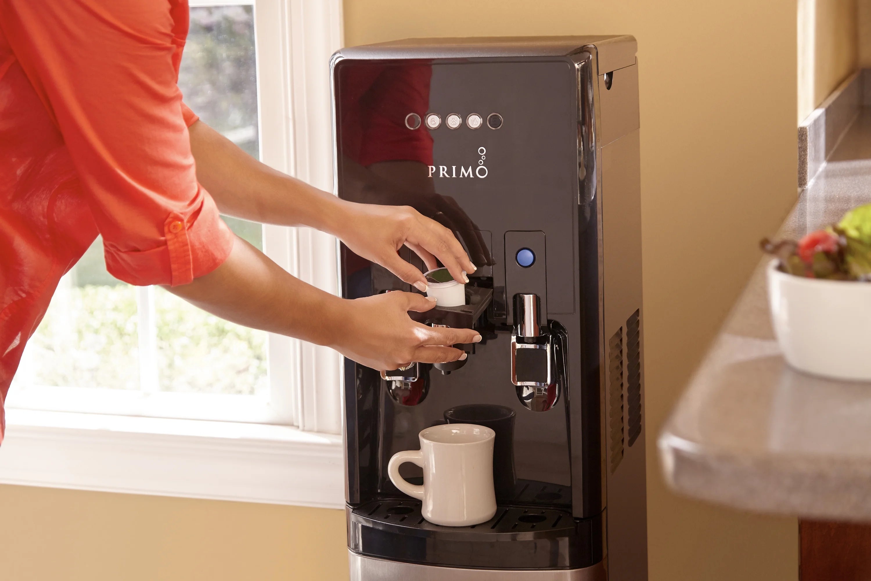 Primo Water® Bottom Loading Pro 2 Temp Water Dispenser with Single - Serve Coffee Maker, Black