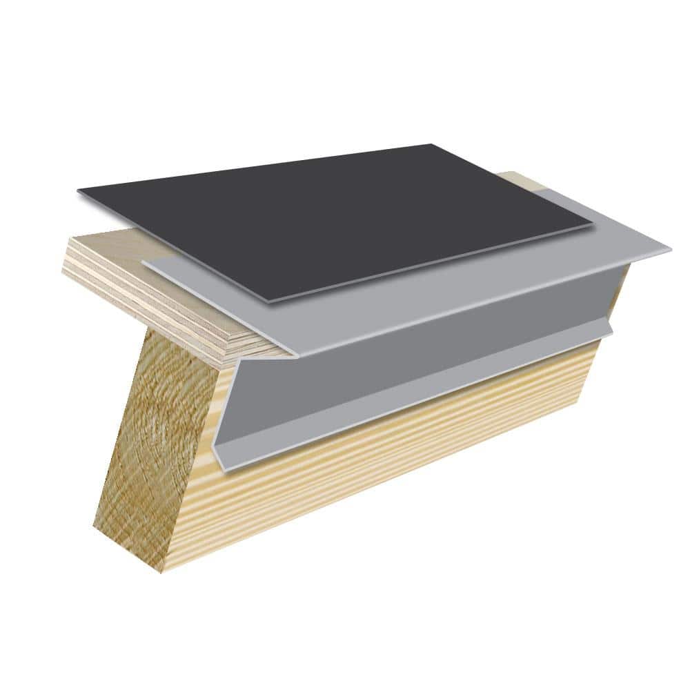 Galvanized Nosing Drip (Drip Edge Flashing) 26-Gauge 2 in. x 2 in. Mill Finish