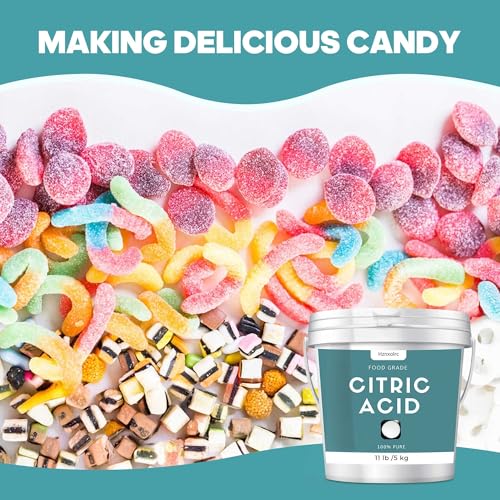 1.1Gallon (11lb) Citric Acid Powder Food Grade, Citric Acid for Cleaning, 100% Pure, Natural Preservative, Ideal for Cooking and Baking, Citric Acid for Bath Bombs and Canning