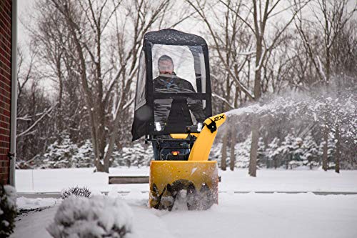 Deluxe Universal Snow Thrower Cab, Black C Fits Most Two & Three-Stage Snow Blowers, Includes Storage Pouch & Reflective Fabric