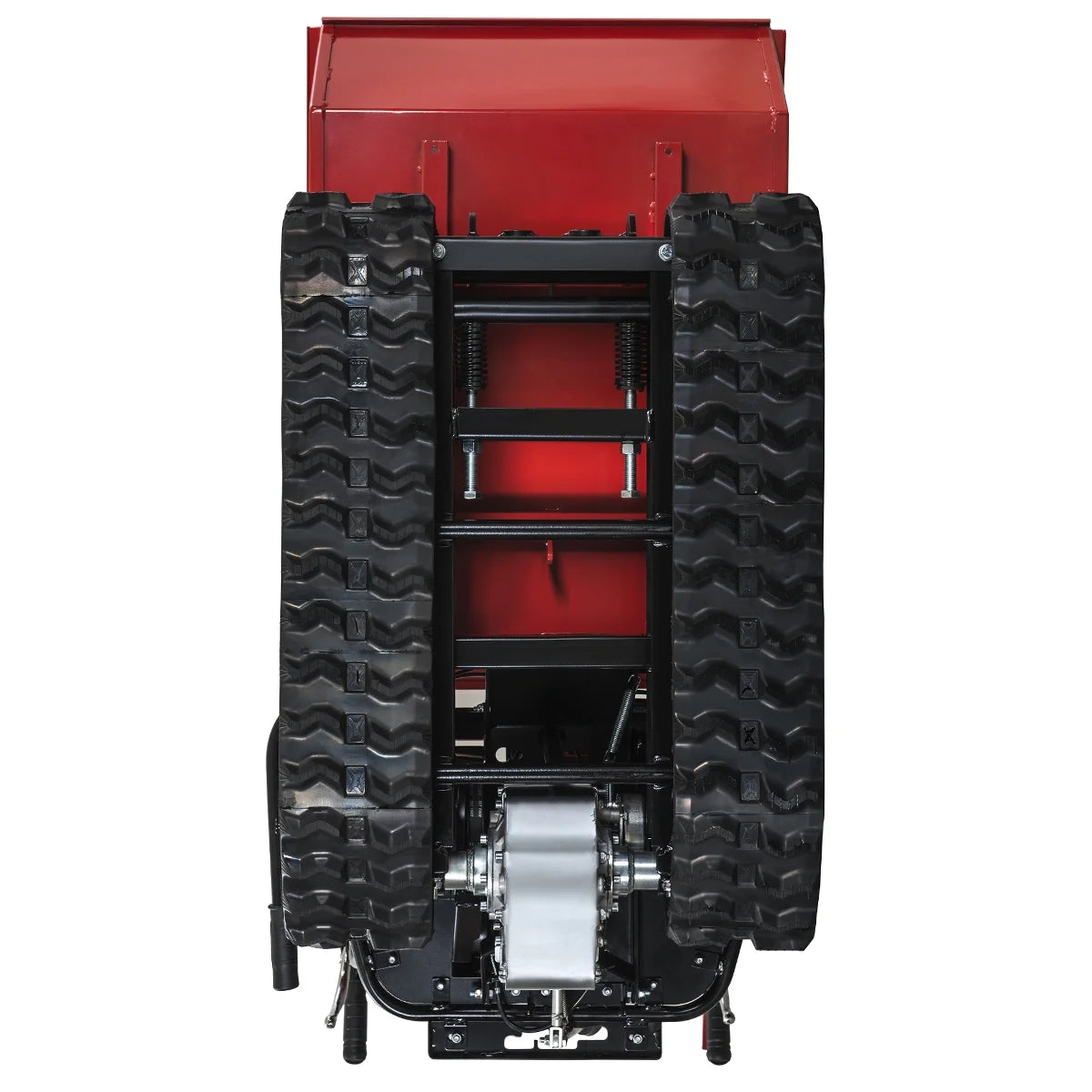 Xtremepowerus Track Barrow, 660 lb Loading Capacity, 6.5HP Kohler, Gas Powered Wheelbarrow