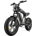 1000W Electric Bike for Adults, Retro-Style, 28mph, 94 Miles Range, 20x4.0 Fat Tires, Full Suspension, UL Certified