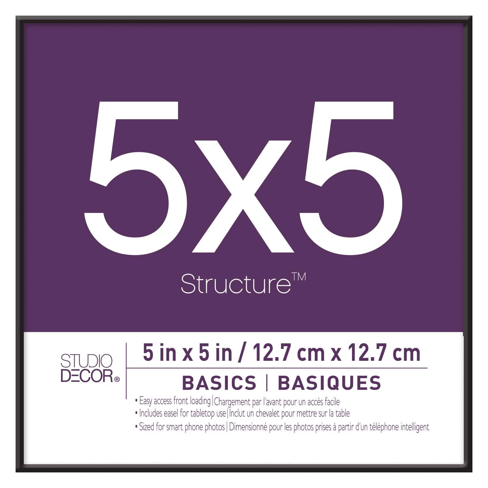 Studio Decor 5 x 5" 12.7 cm x 12.7 cm Basics Format Frame - Each