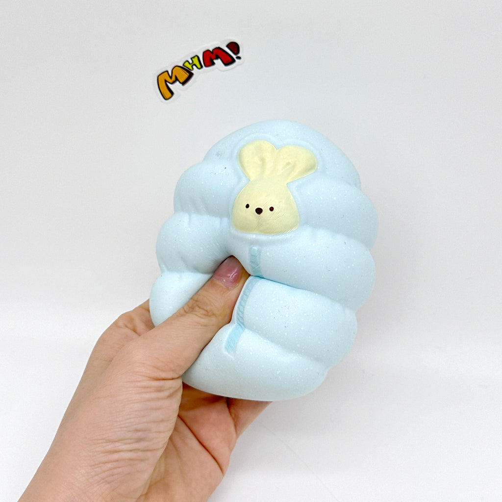 Sleepy Bunny in Sleeping Bag Squishy 🐰💤