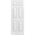 Masonite 30 in. x 80 in. Solidoor Smooth 6-Panel Solid Core Primed Composite Interior Door Slab Primed White-Instock