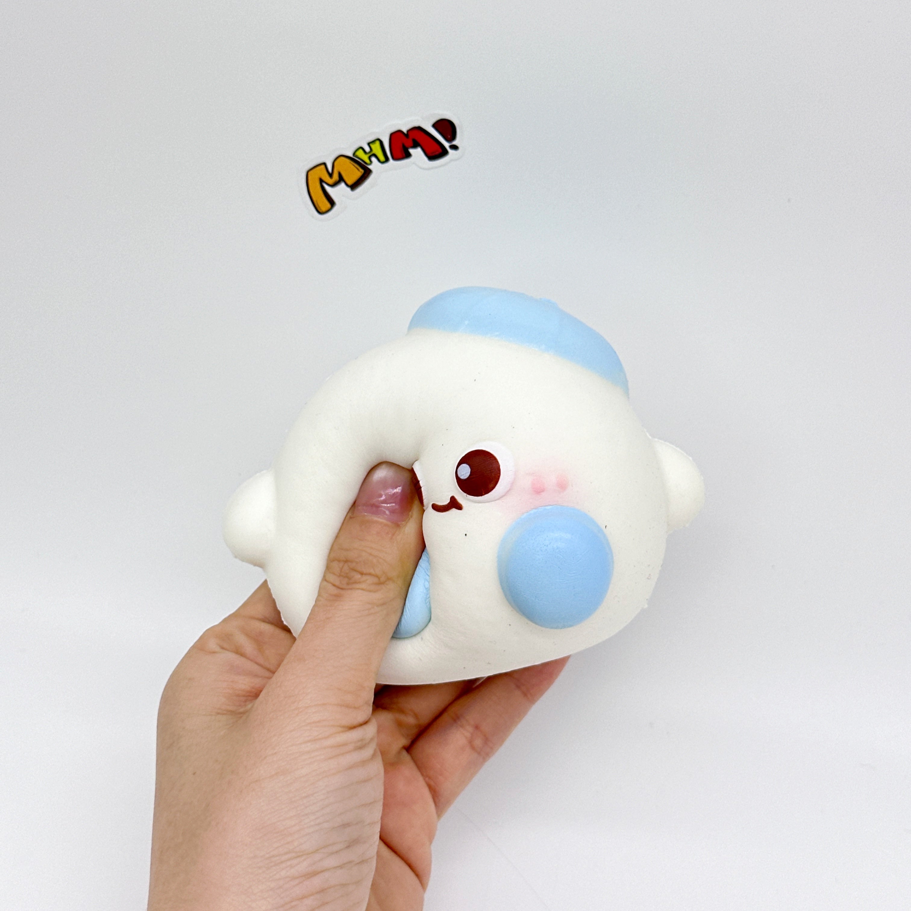 ☁️ Blue Beret Dazed Ball Squishy Slow-Rise