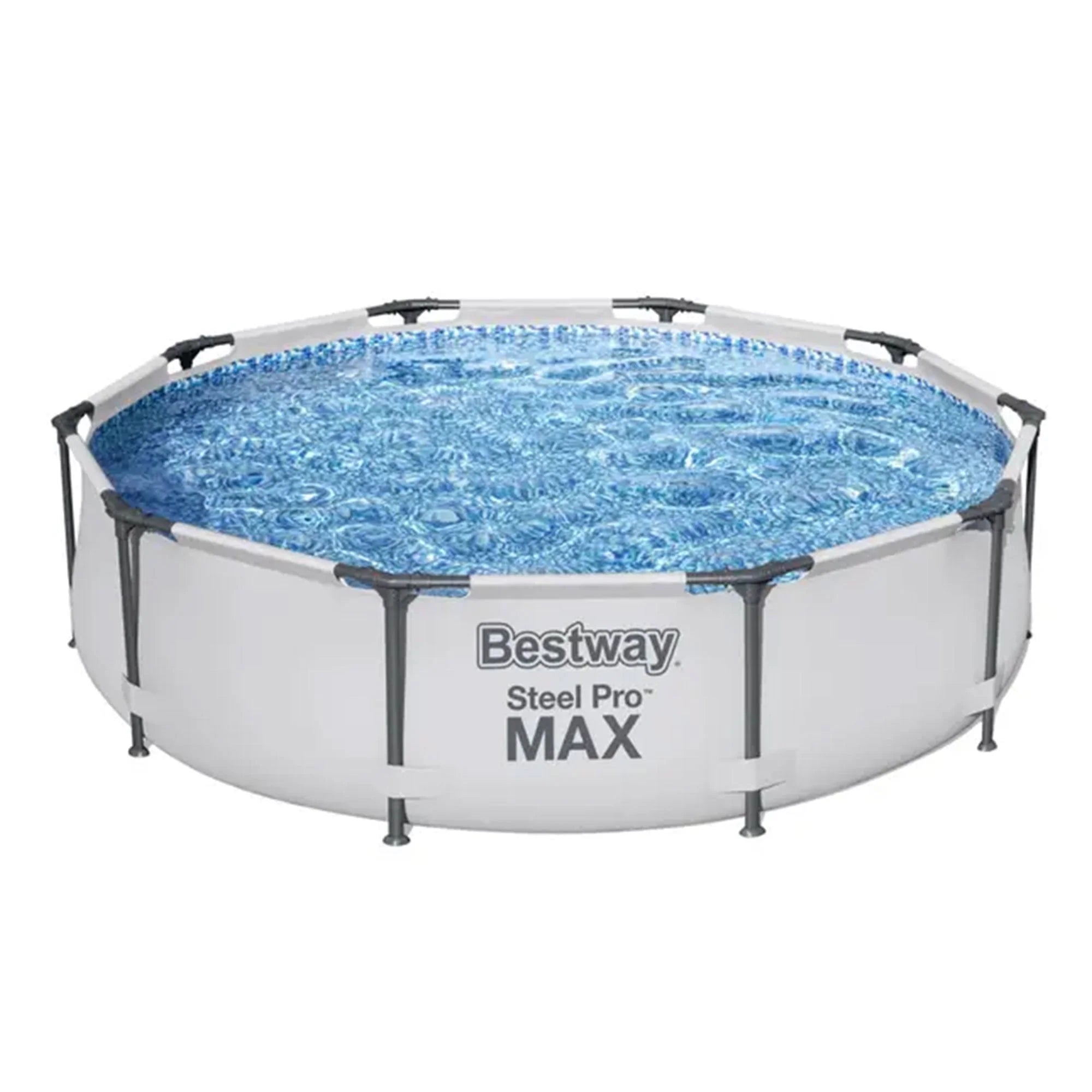 Bestway Steel Pro MAX 10'X30" Above Ground Outdoor Swimming Pool with Pump Metal Frame Pools Round