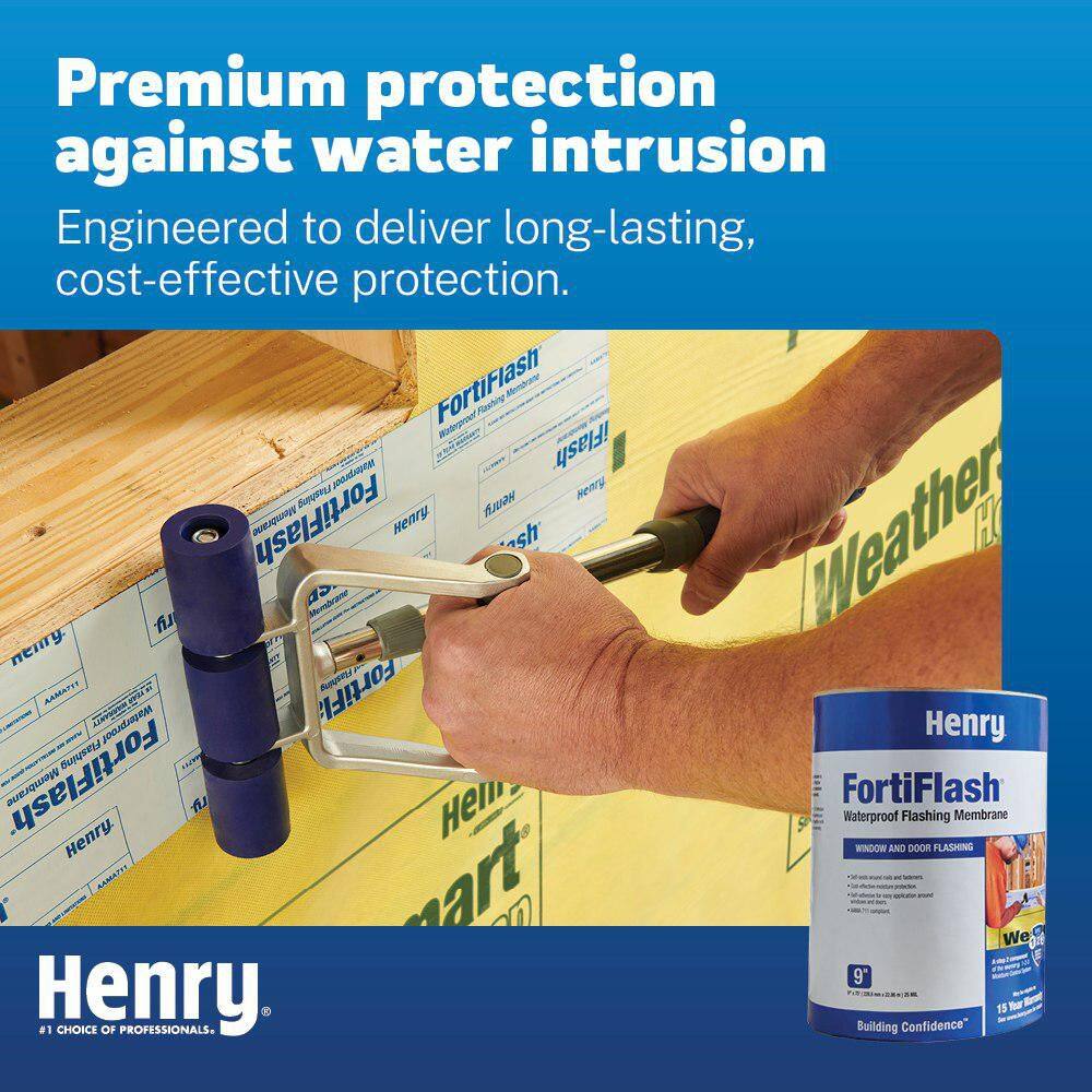 Fortifiber FortiFlash 25 Mil Self-Adhered Waterproof Flashing Membrane Roll, 9 in. x 75 ft.