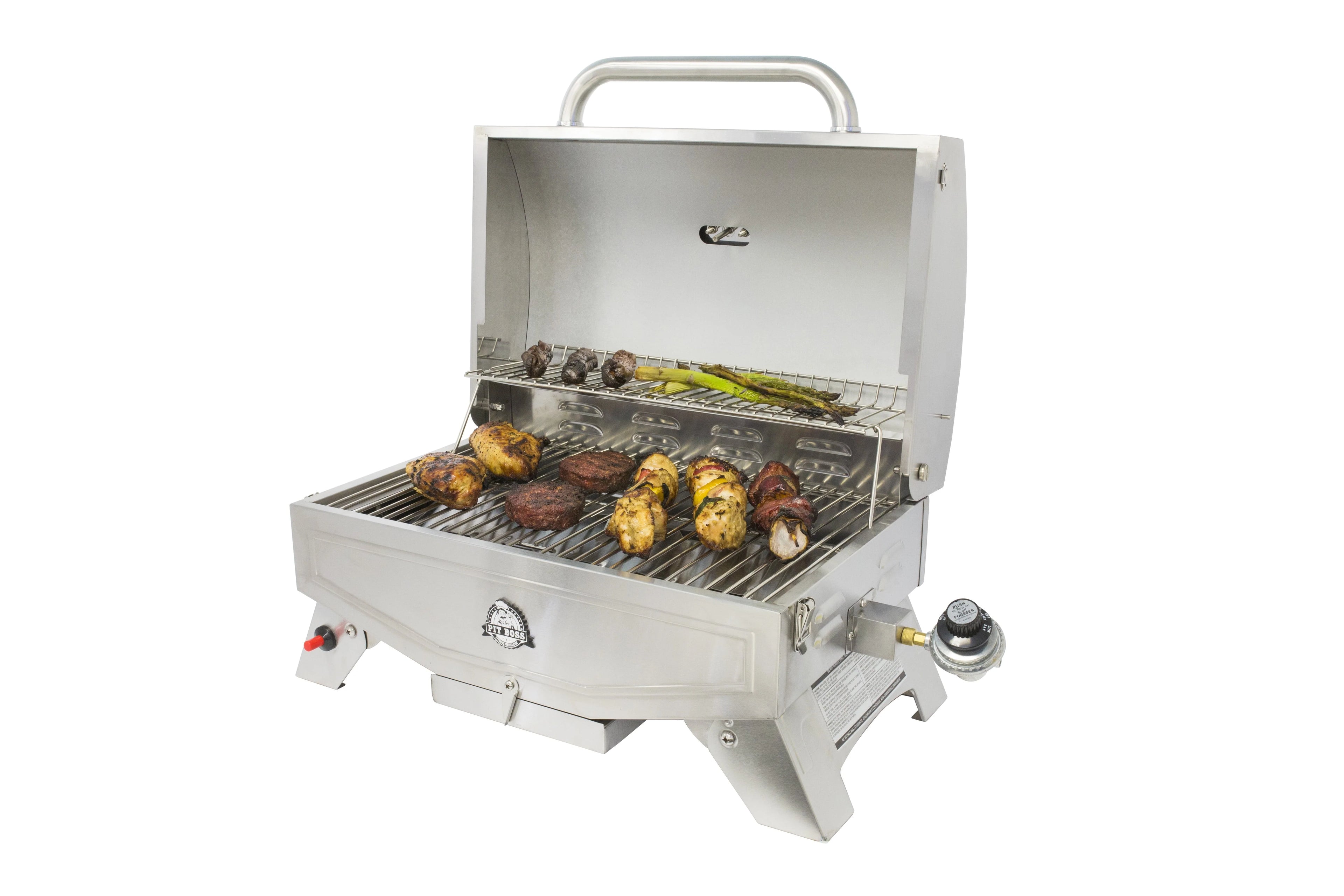 Pit Boss 1 Burner Silver Propane Portable Gas Grill