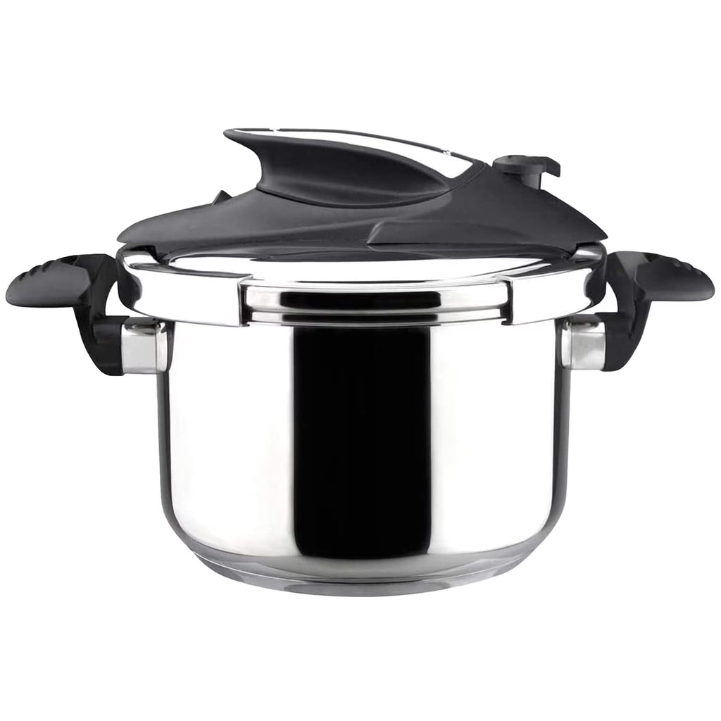 Magefesa Nova 4.2 Qt Stovetop Pressure Cooker �?fast Cooking, Easy Locking, 18/10 Stainless Steel, Induction Compatible, 5 Safety Features, 11.6 PSI