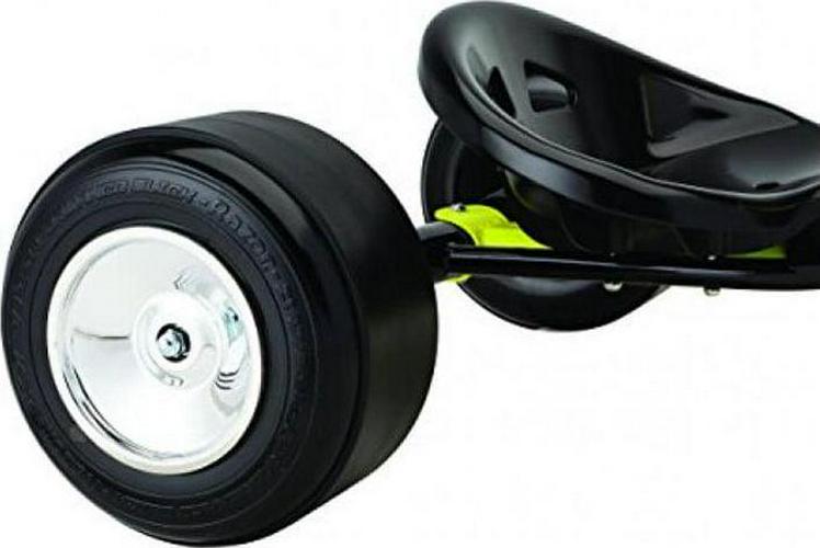 Razor DXT Drift Trike - Black/Yellow Steel Frame. 3 - Wheeled Ride on Tricycle for Teens and Adults