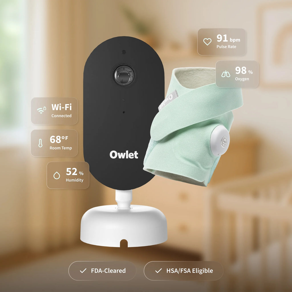 Owlet Dream Duo (3rd Gen) - FDA - Cleared, All - in - One Smart Baby Monitoring with Sock & 2K HD Cam