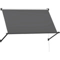AECOJOY Retractable Awning, 40"x80" Manual Outdoor Awnings for Door Entrance, Sun Shade Canopy