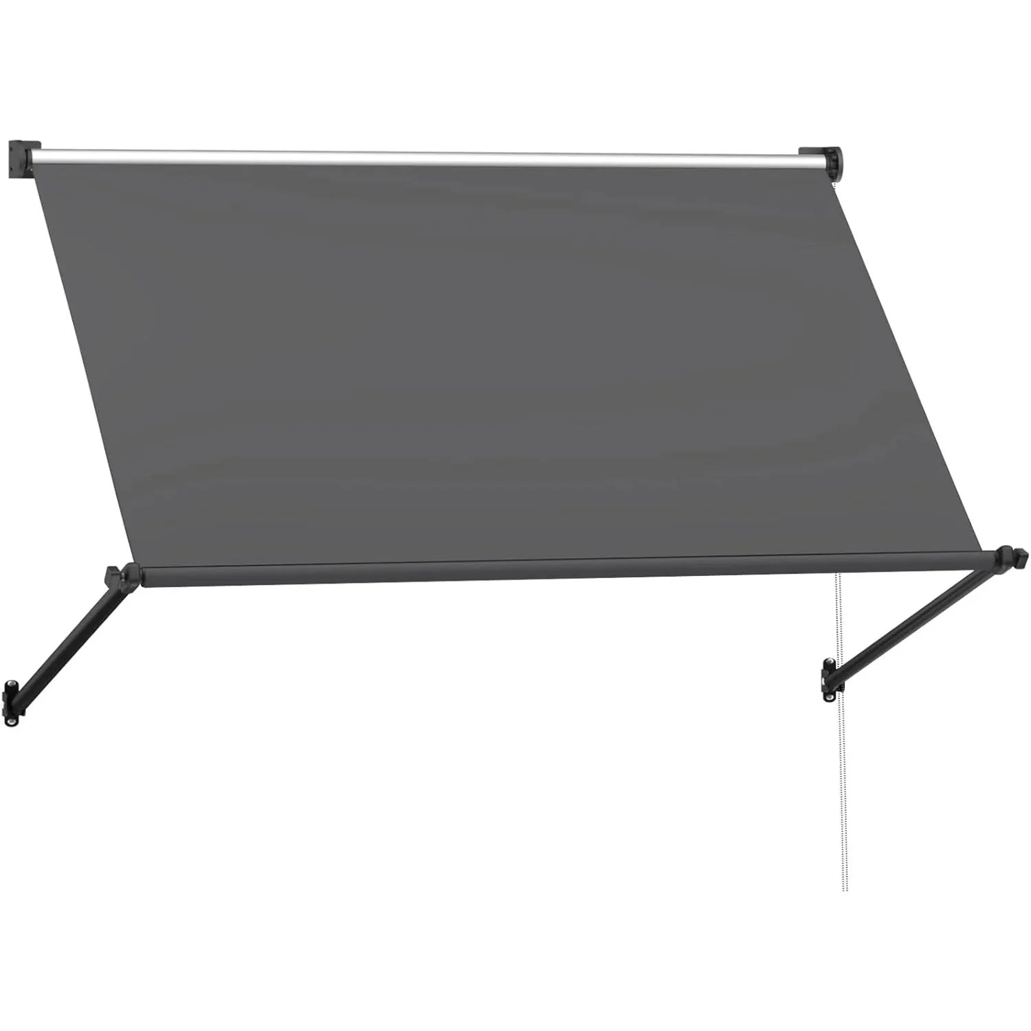 AECOJOY Retractable Awning, 40"x80" Manual Outdoor Awnings for Door Entrance, Sun Shade Canopy