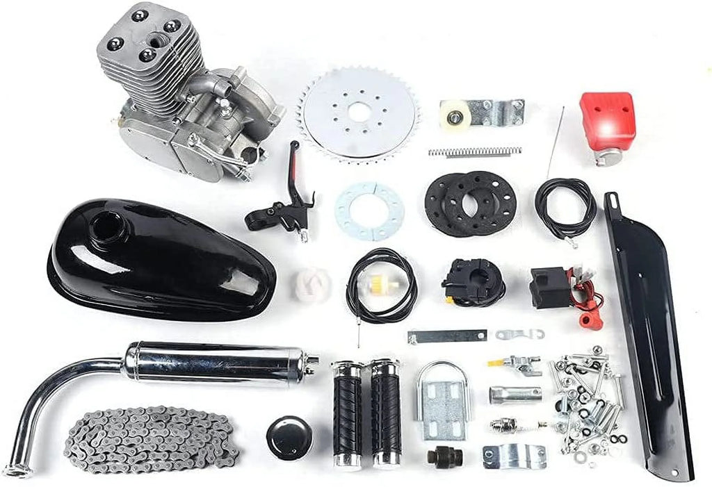 Loyalheartdy 36 Tooth Bicycle Motor Kit 100CC 2 - Stroke Gas Motorized Bicycle Engine Set