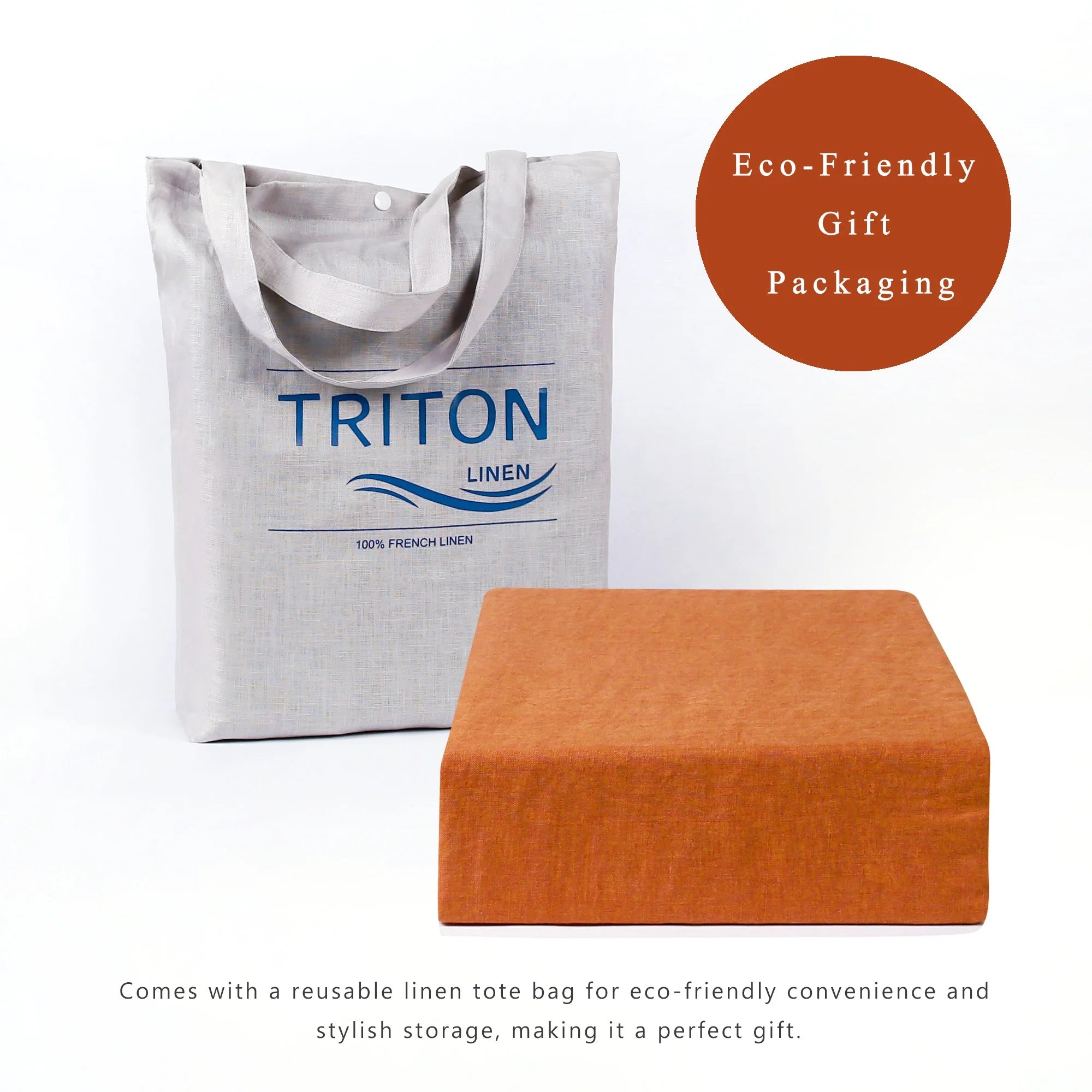 100% Pure Linen Duvet Cover with Button Closure and Corner Ties Soft & Breathable - Natural Full/Queen