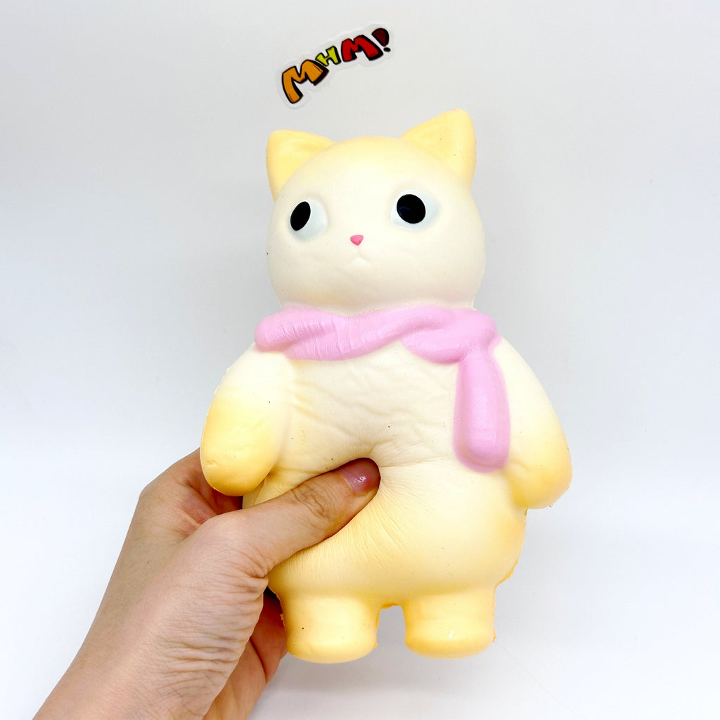 🐱🧣 Scarf Kitty Squishy - 4 Cute Cat Styles with Colorful Scarves Slow Rising Stress Relief Toy