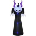 AECOJOY Halloween Inflatables Outdoor Decorations Pumpkin Reaper Decoration