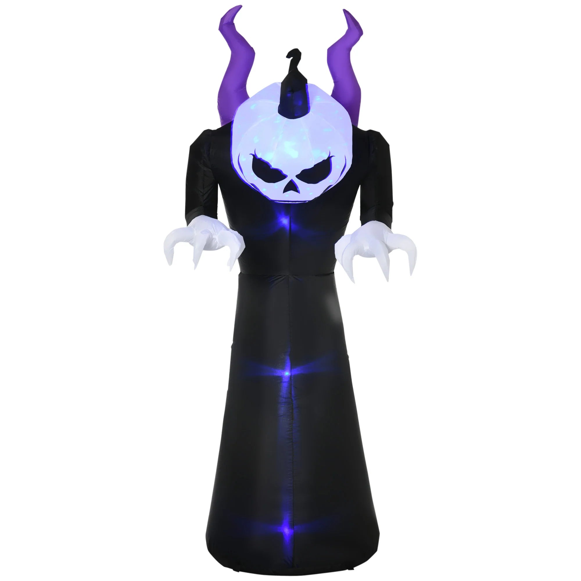 AECOJOY Halloween Inflatables Outdoor Decorations Pumpkin Reaper Decoration