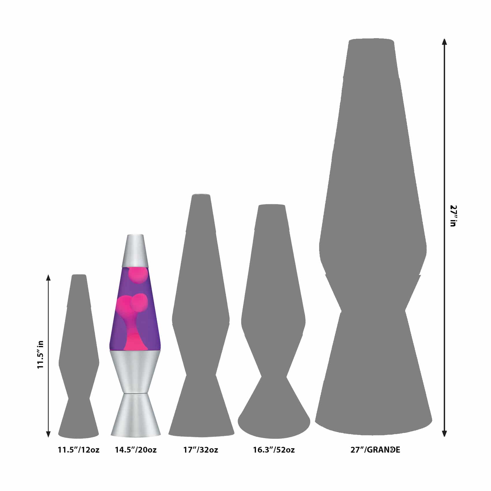 14.5'' LAVA Lamp - Pink/Purple/Silver