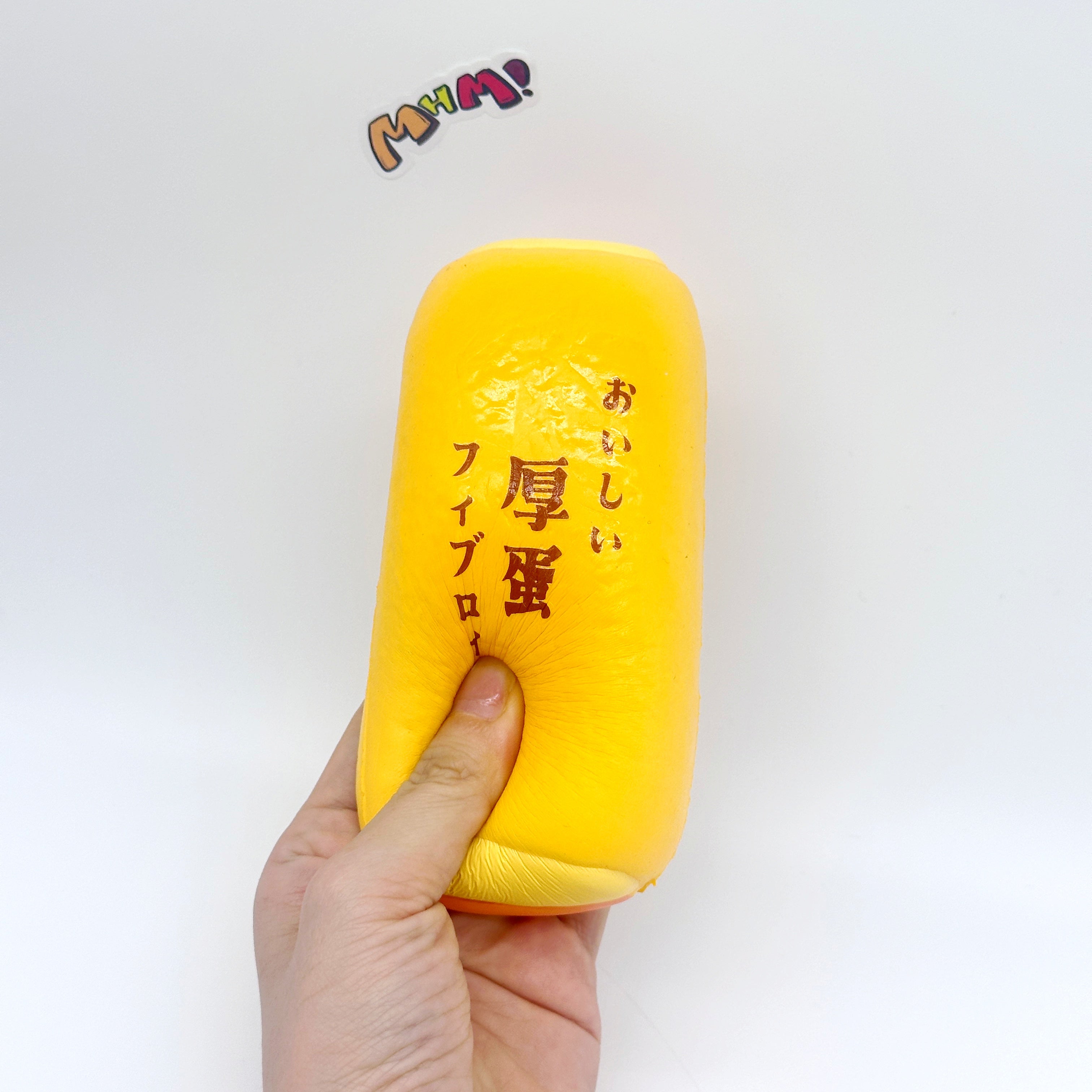 🍳 Tamagoyaki Squishy - Yellow & Chocolate Japanese Thick Egg Omelet Slow Rising Stress Relief Toy