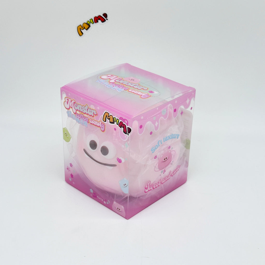 Cute little monster cotton candy, stress-relieving toy squishy
