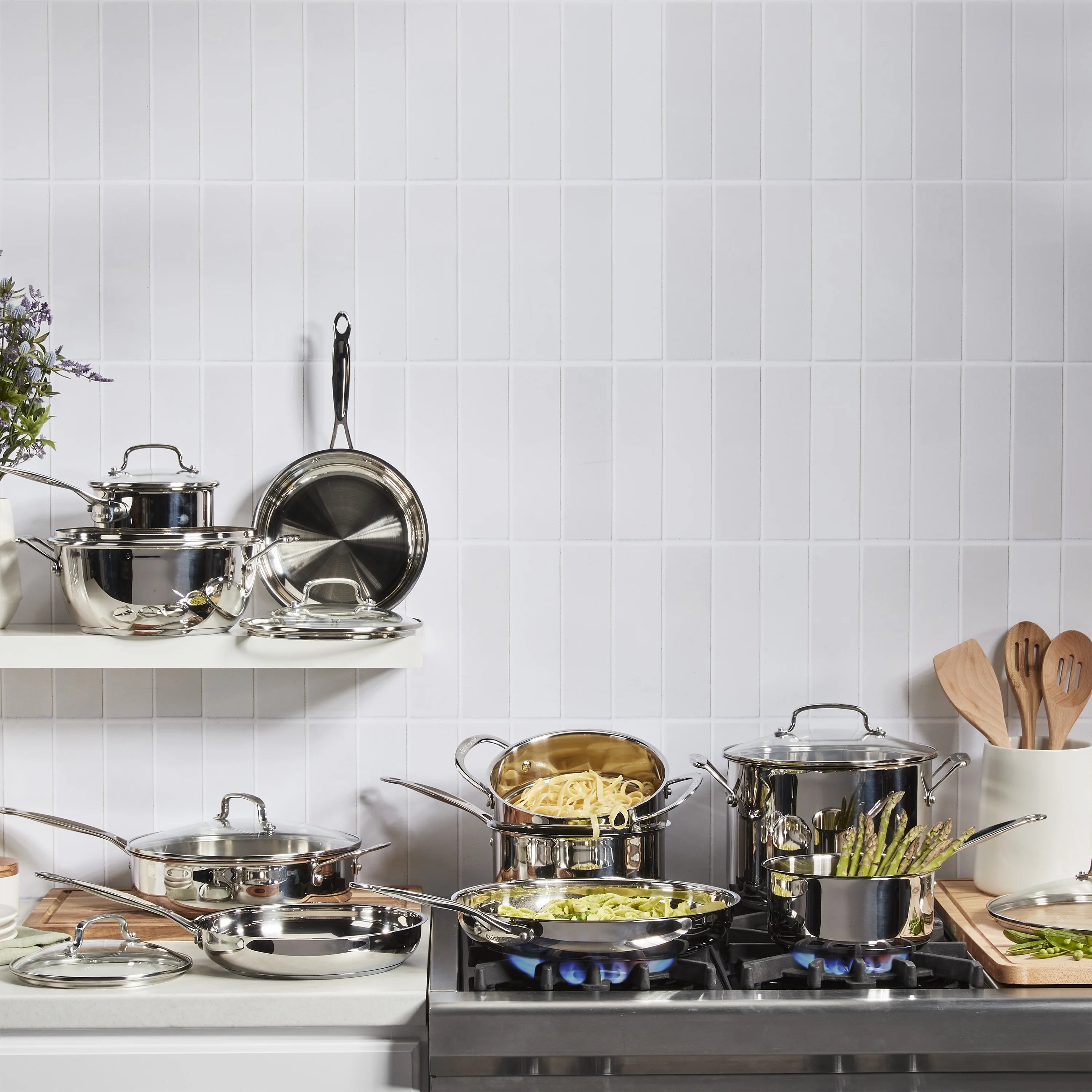 Cuisinart Chefs Classic 17 - Piece Stainless Steel Cookware Set