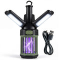 Tangkula 3-Petal Foldable Bug Zapper  Adjustable Lighting Modes Type-C Rechargeable