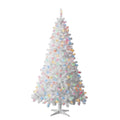 Holiday Time Pre-Lit Madison Pine White Artificial Christmas Tree Multicolor Incandescent Lights 6.5