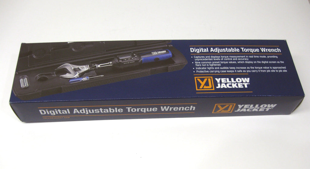 Yellow Jacket 60648 Digital Adjustable Torque Wrench 752 in - Lb Torque 10.6 in