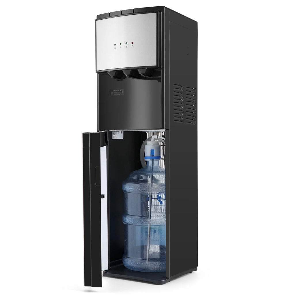 5 Gallon Bottom Loading Water Cooler Dispenser Hot/Cold/Room 3 - Temperature Compressor Cooling with Child Safety Lock