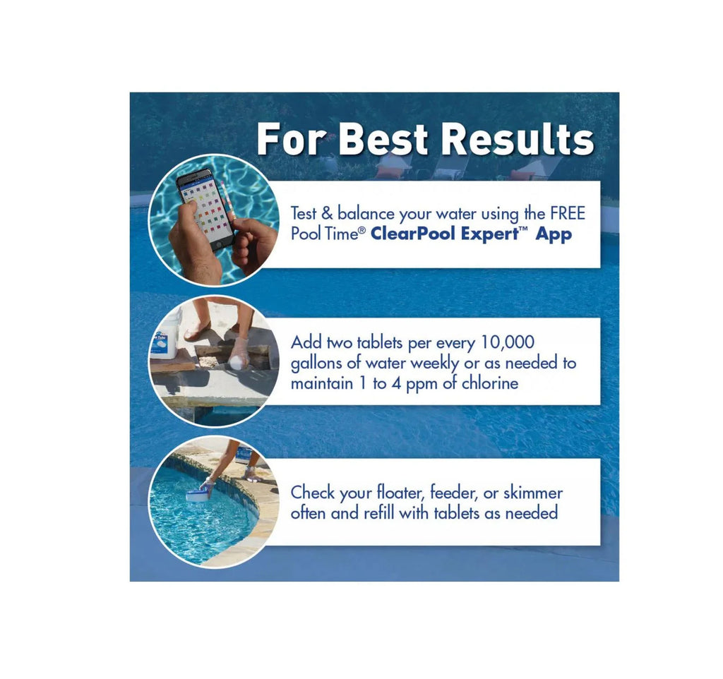 Pool Time Maxblue 3 In. Chlorine Tablets 35 lb
