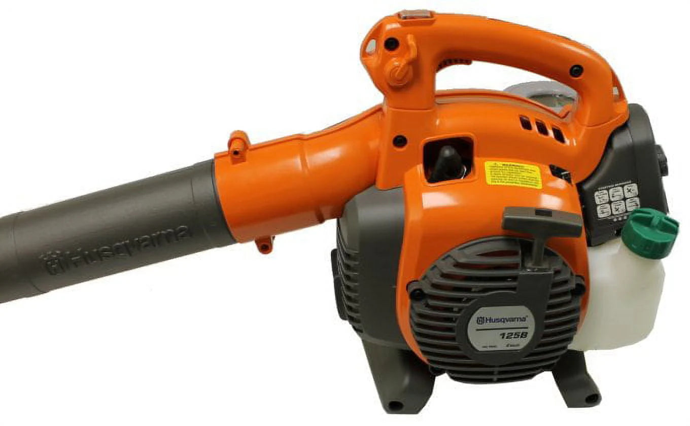 Husqvarna 952711925 125B Gas Leaf Blower, 28 - Cc 1.1 - HP 2 - Cycle Handheld Leaf Blower, 470 - CFM, 170 - MPH, 12.5 - N Powerful Clearing Performance and Ergonomic Design