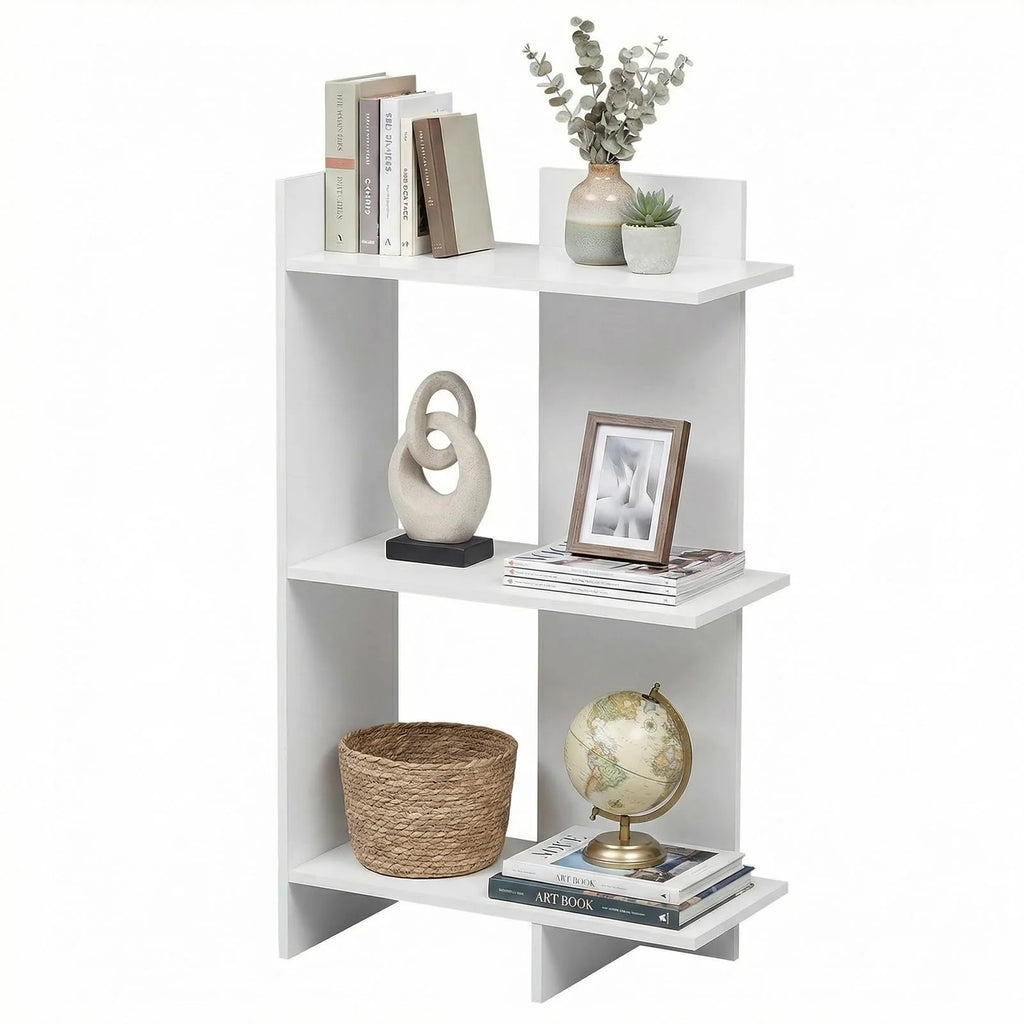 Tangkula 3-Tier Bookshelf Freestanding Bookcase(1/2)