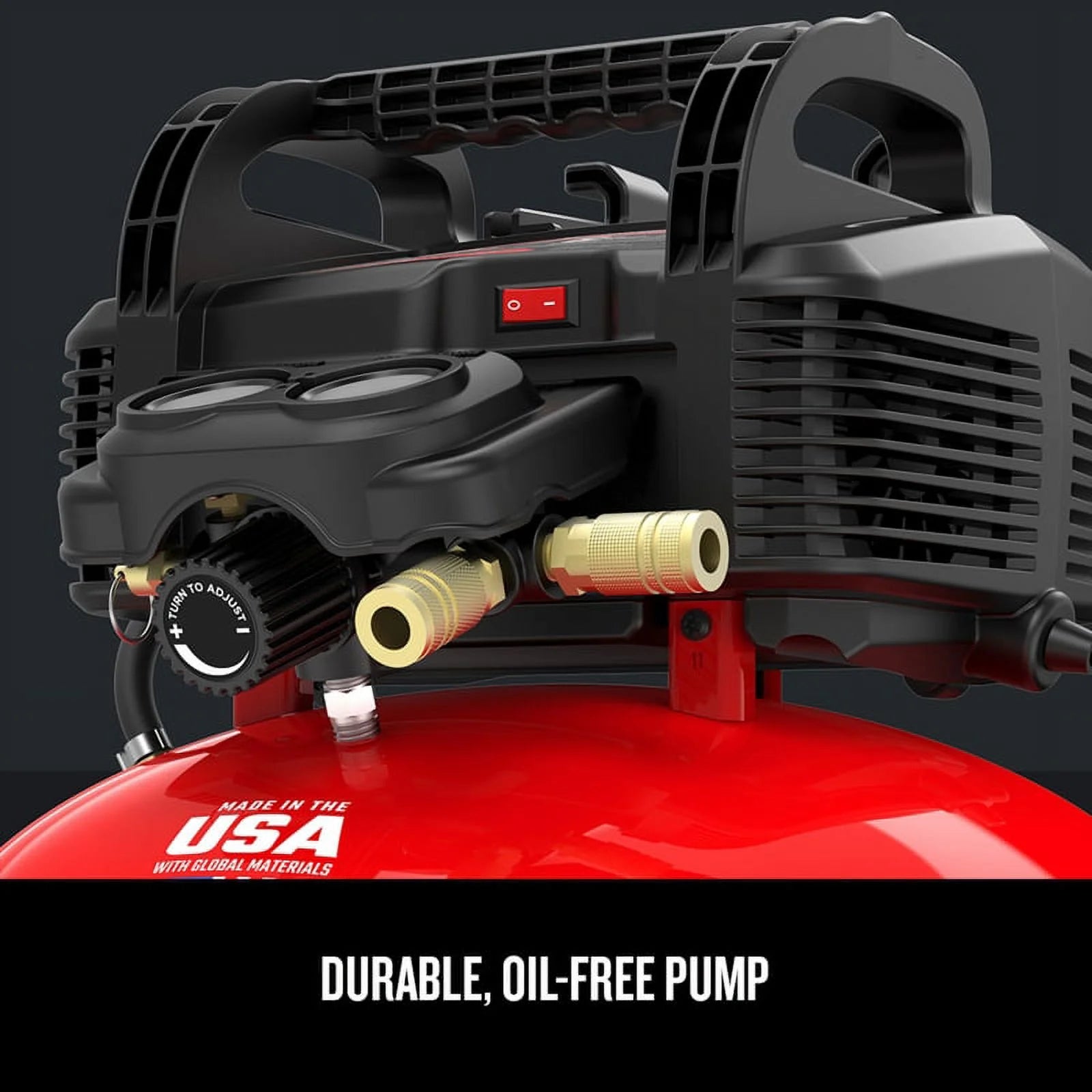 CRAFTSMAN Red 0.8HP 150 PSI 1 - Stage Oil - Free Air Compressor 6 Gal
