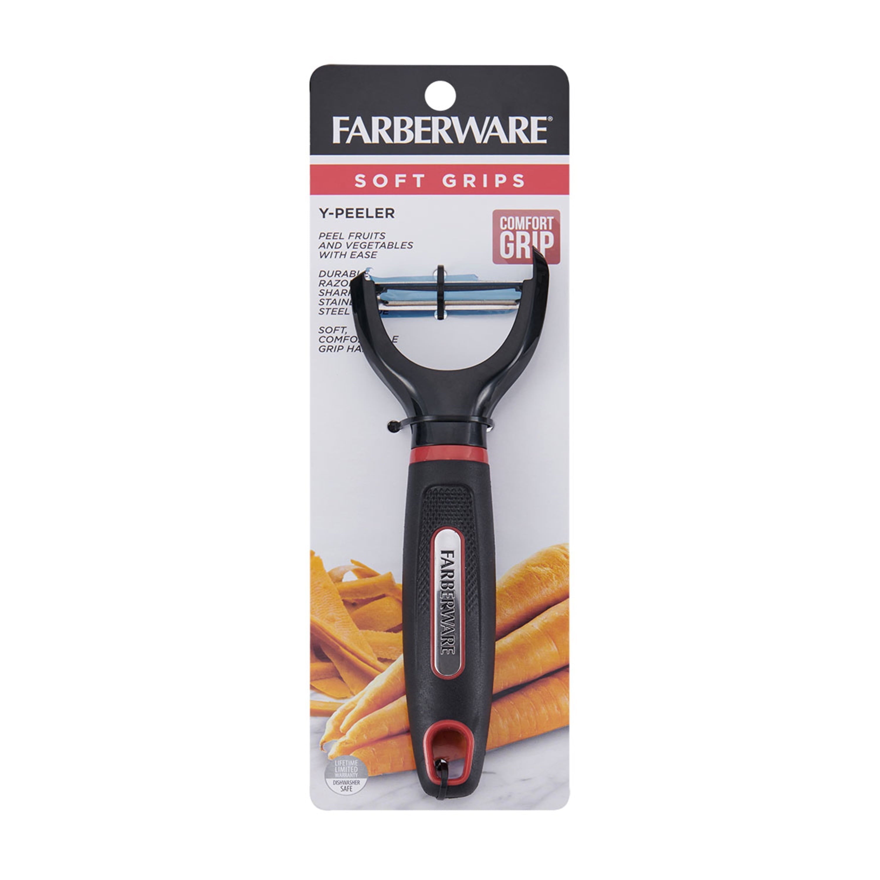 Stainless Steel Y Peeler in Black