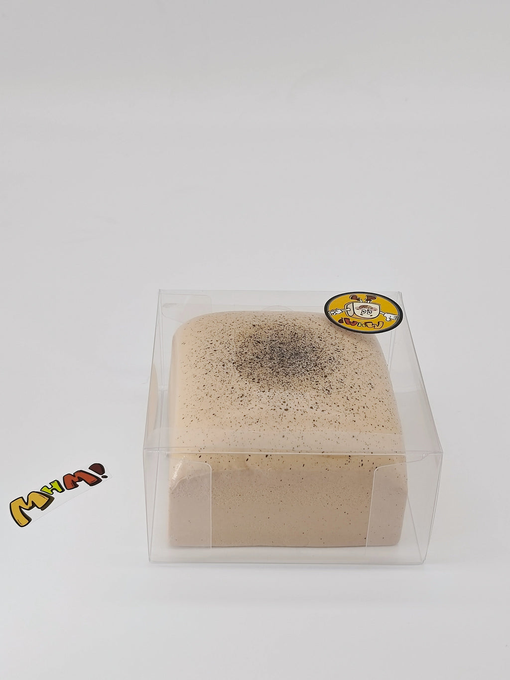 Coffee Cream Mousse Cake Squishy - Sticky & Soft Slice Toy | Scented Latte Dessert Fidget