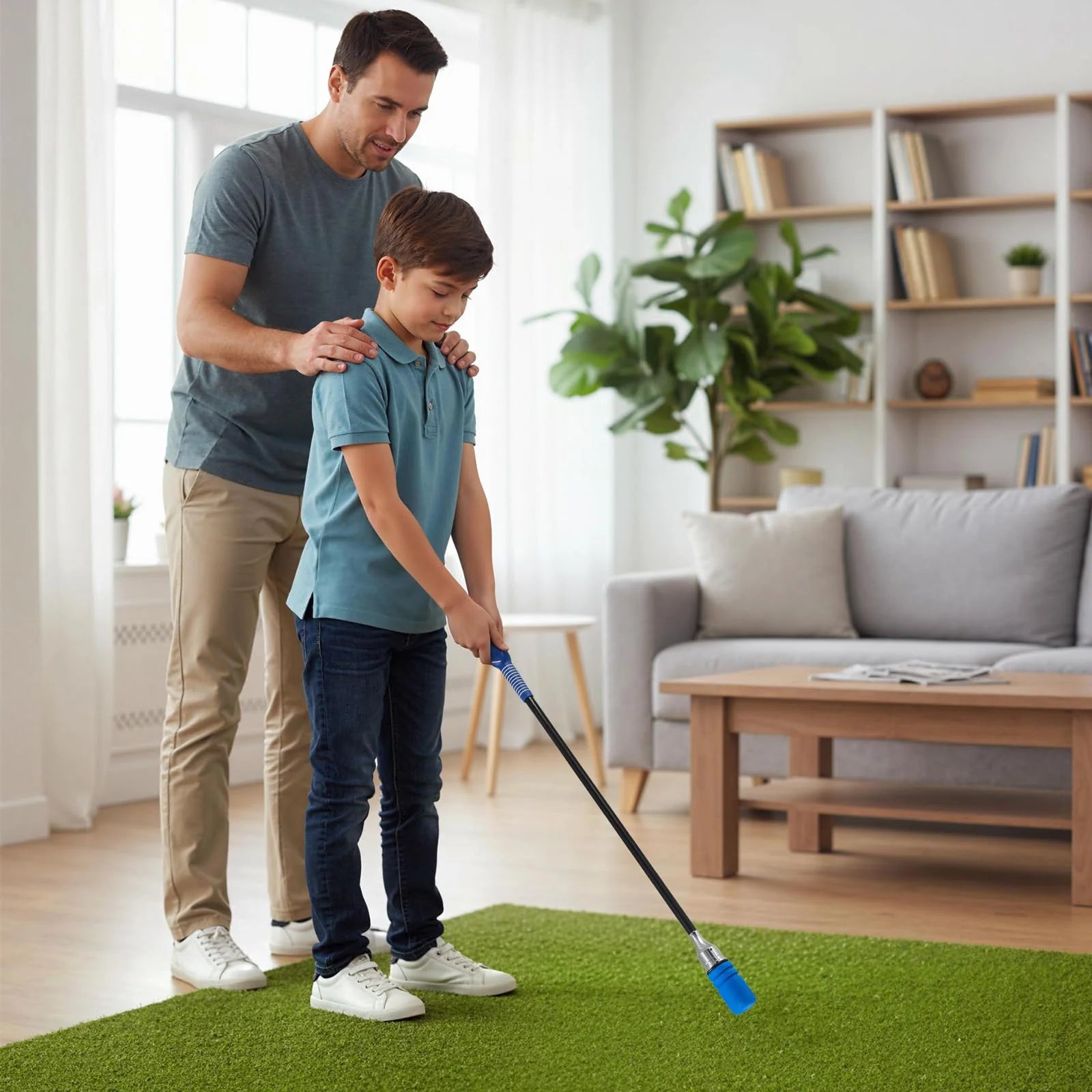 Tangkula Golf Swing Trainer | Click Stick Swing Training Aid for Speed Flexibility Balance Tempo & Strength