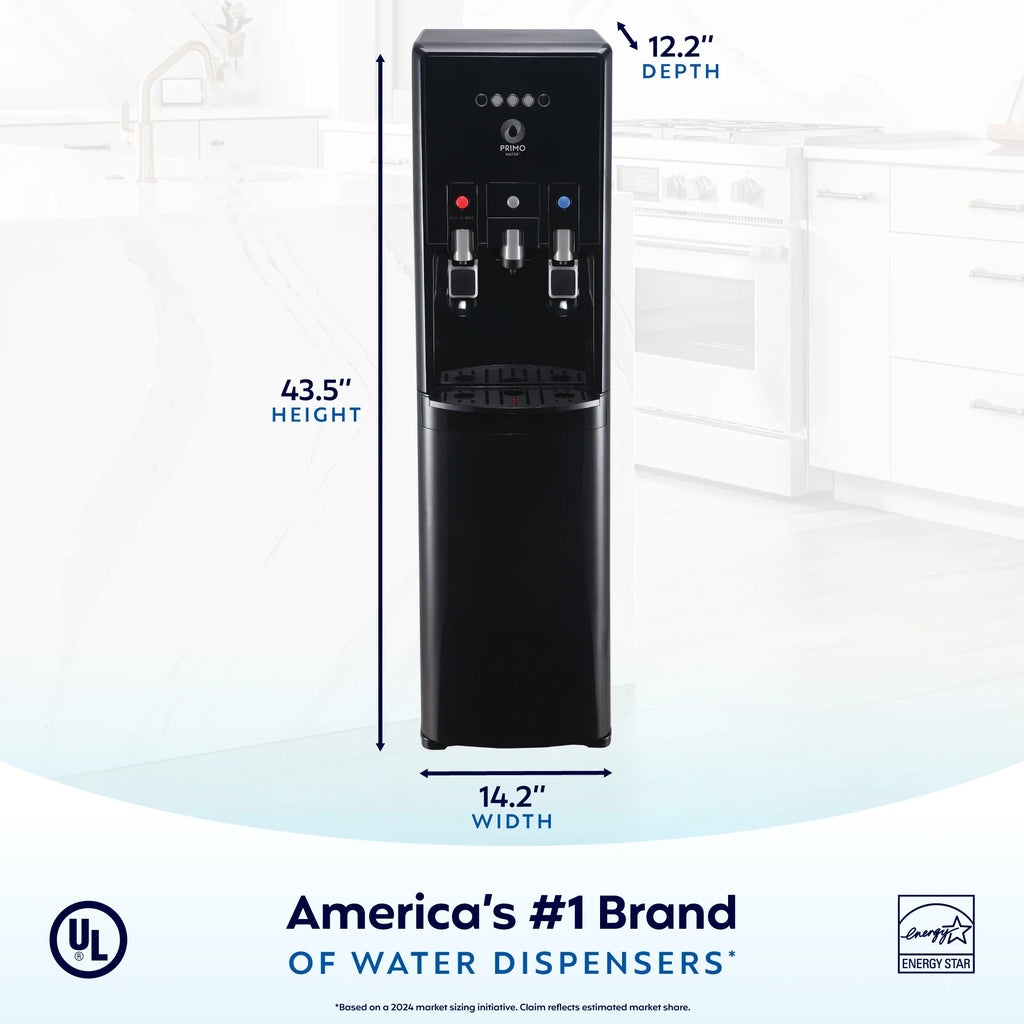 Primo Water® Bottom Loading Pro 2 Temp Water Dispenser with Single - Serve Coffee Maker, Black