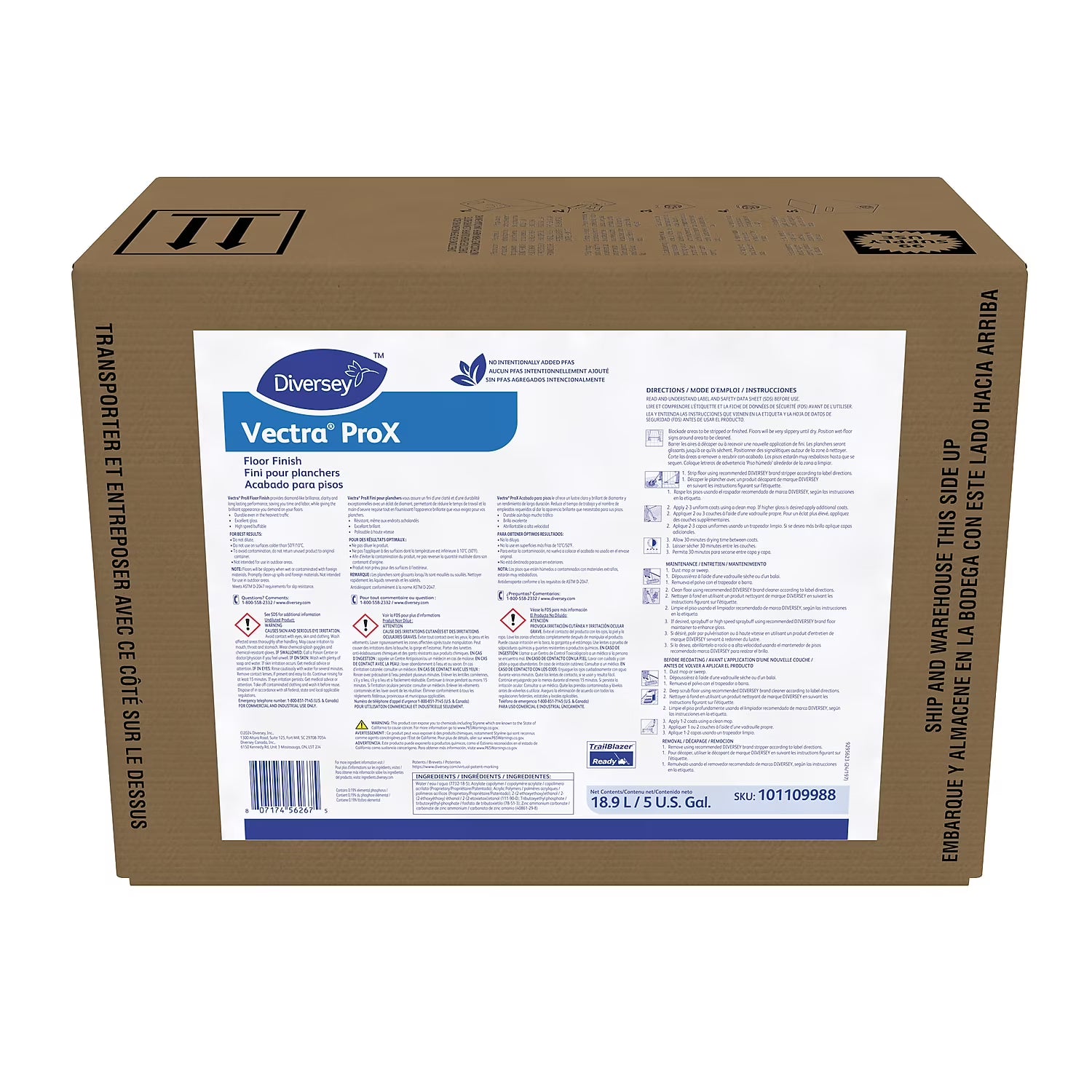 Vectra Finish Ammonia 5 Gal./18.9 L (5105047) 897277